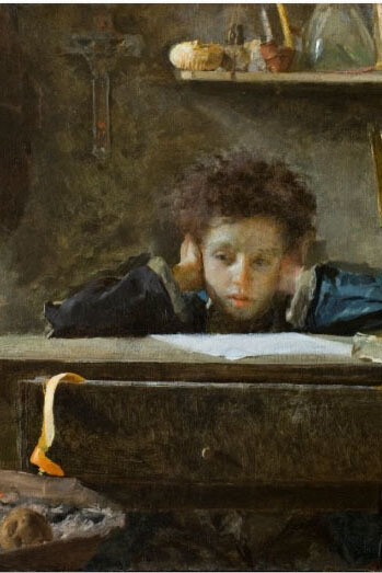 Antonio Mancini Acque Basse, 1874 Olio su tela, 80 X 130 cm. Courtesy of Galleria Bottegantica