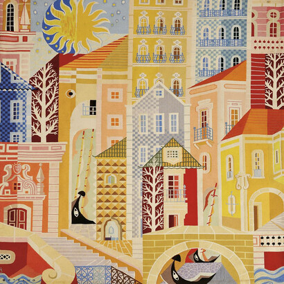 Tapeçarias. Paisagem de Lisboa