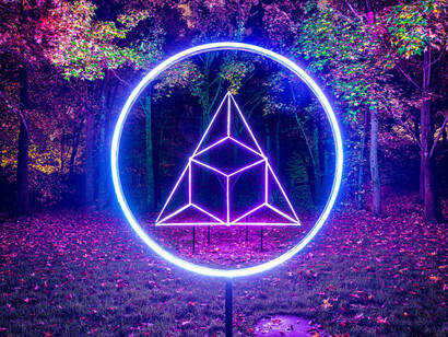 Klip Collective, Time loop, vista de exhibición. Cortesía del Crystal Bridges Museum of American Art