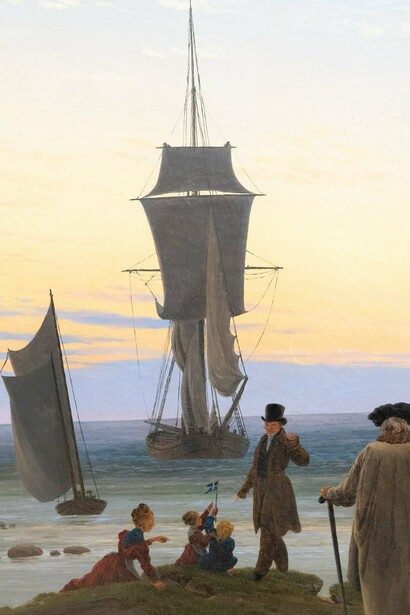 "Las etapas de la vida", óleo sobre lienzo, Caspar David Friedrich, 1835