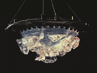 Splendida minima - Lampadario in vetro soffiato