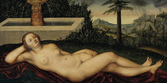 Lucas Cranach d. Ä., The Water Nymph at the Fountain, 1518,  59 × 91,5 cm