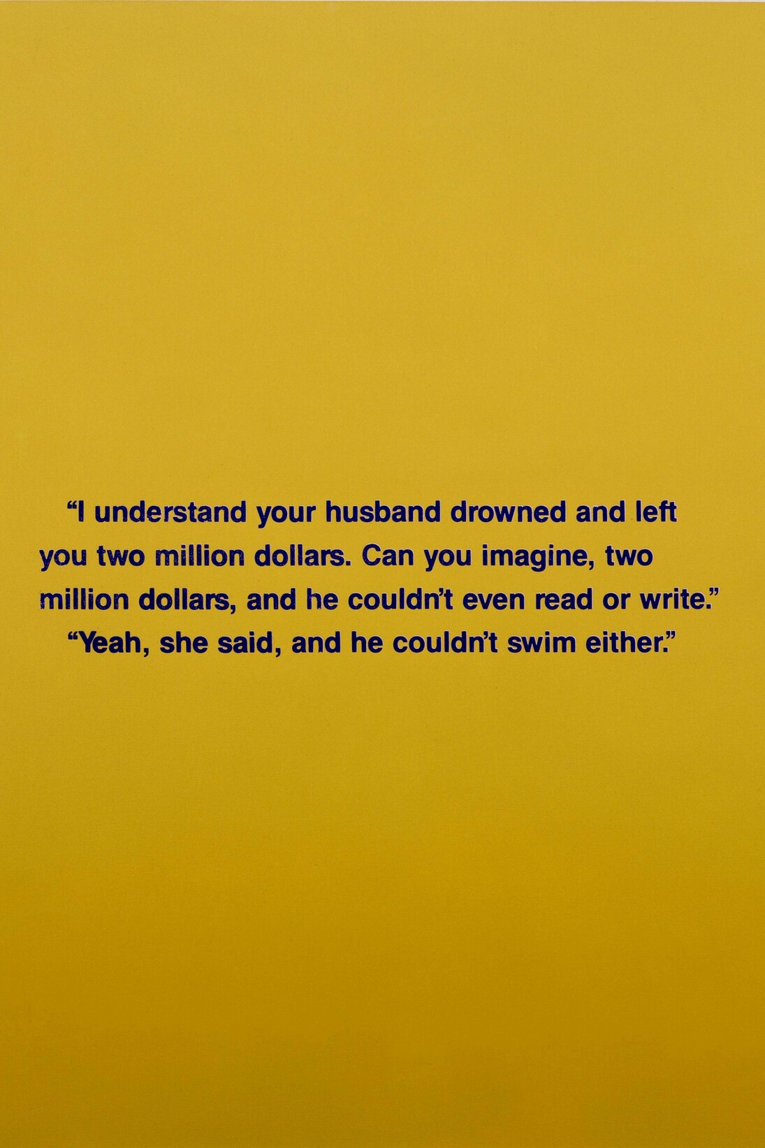 Richard Prince, Can You Imagine (detail), 1988, Acrylic and silk screen on canvas, 142.2 x 121.9 cm, 56 x 48 inches © 2014 Richard Prince; courtesy David Zwirner, New York/London.  