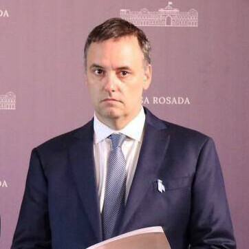 Manuel Adorni, vocero presidencial argentino