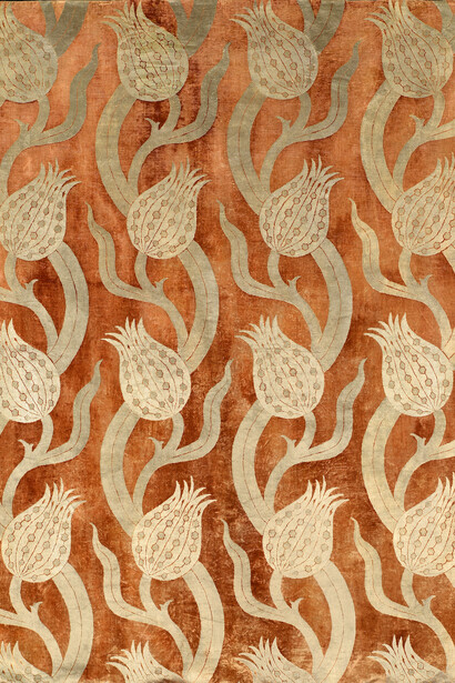 Mariano Fortuny, Fragment of printed cloth, first half of the 20th century. Courtesy of Frist Art Museum