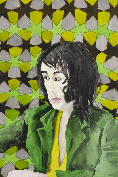 Patrick Procktor RA, Kama dev (Ossie Clark), 1970. Courtesy of the Redfern Gallery