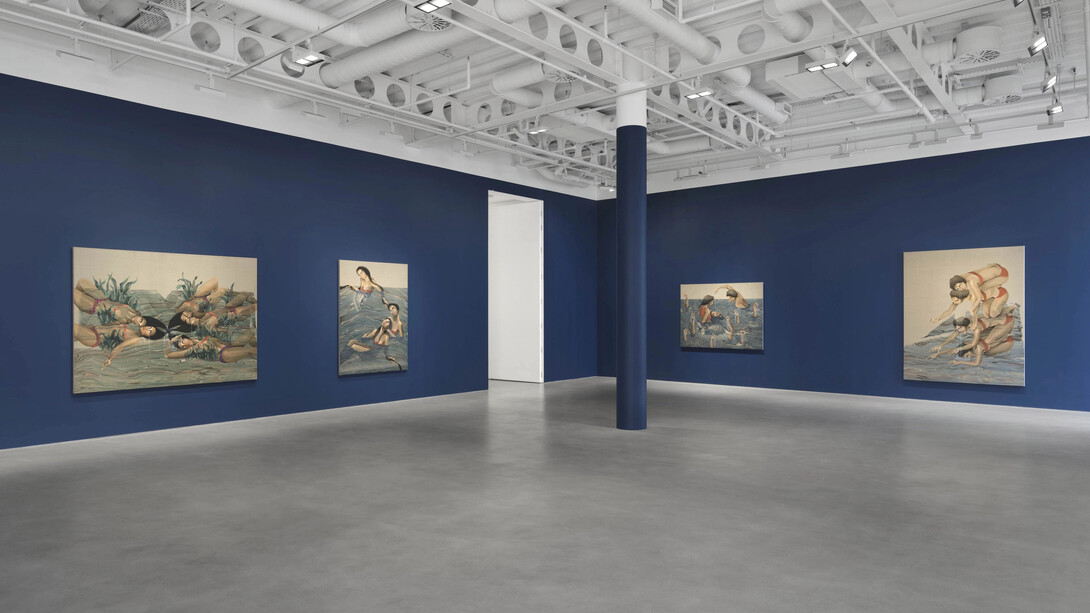 Hayv Kahraman, What cannot be said will be wept, exhibition view. Courtesy of Pilar Corrias