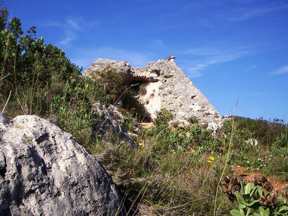 Resti della piramide di Falicon (Nizza, Francia)