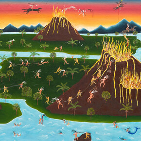 Eline Vansteenkiste, Pink mist (detail), 2025 - 2026. Courtesy of Tim Van Laere Gallery