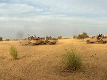 Des hommes armés à la frontière entre la Mauritanie et le Mali