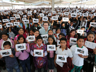 Estudantes indígenas no México