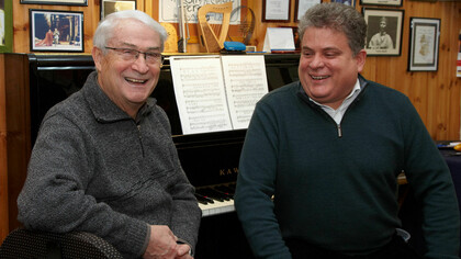 Dalmacio González con Manuel Marín