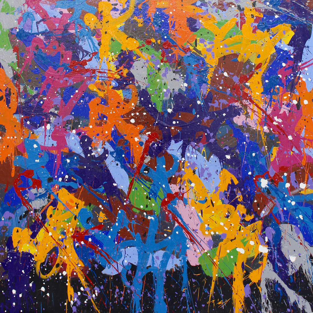 JonOne, The other side, Shanghai, 150 x 150 cm, Courtesy Magda Danysz Gallery
