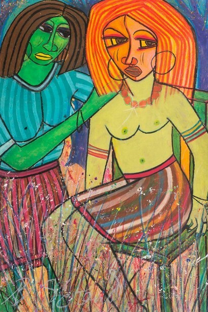 Charles Sekano, Making Her Hair 2009 - 2010, © Alan Roderick