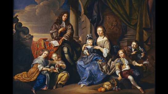 Jacob Toorenvliet (Leiden 1640 – 1719 Oegstgeest), Dirck Toorenvliet und Familie, 1687/1694, Öl auf Leinwand, Wallraf-Richartz-Museum