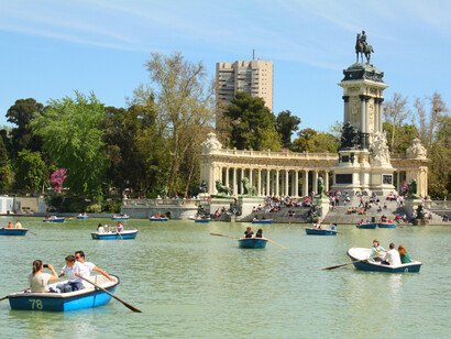 Madrid. El estanque de El Retiro