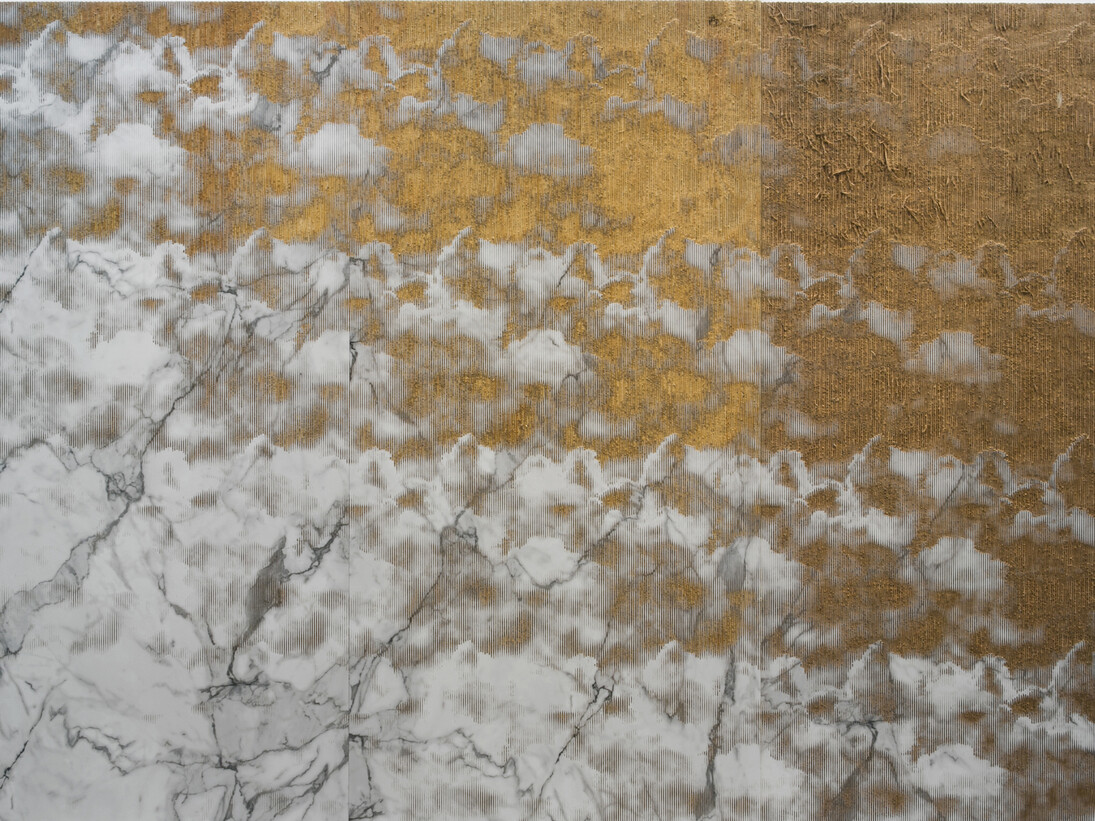 Michael DeLucia, Sublimation, 2014, Stratifié à haute pression sur contreplaqué, 243,84 x 365,76 x 4 cm (96 x 144 x 1 5/8 in.), Courtesy Michael DeLucia & Galerie Nathalie Obadia Paris / Brussels © We Document Art