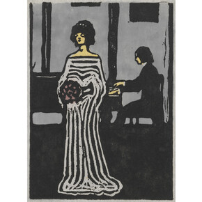 Singer (Sängerin), 1903, Woodcut on Japanese paper, mounted on paper, 35.9 x 24.8 cm, Solomon R. Guggenheim Museum, New York 72.2003 © 2014 Artists Rights Society (ARS), New York/ADAGP, Paris