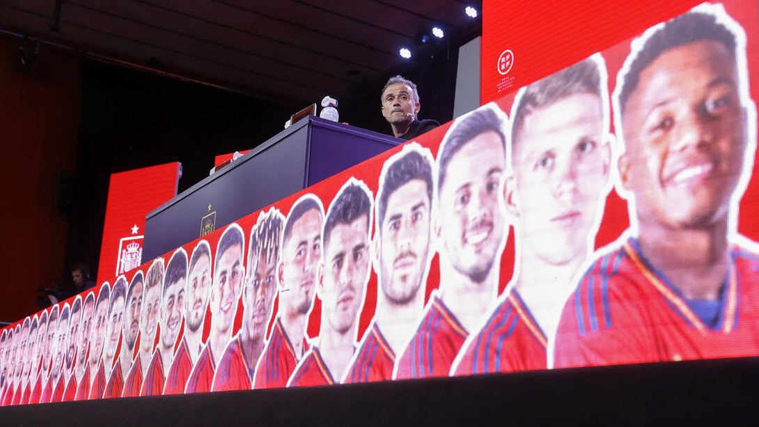 Luis Enrique Martínez García anuncia a los jugadores convocados para integrar la selección española durante el Mundial de Catar 2022