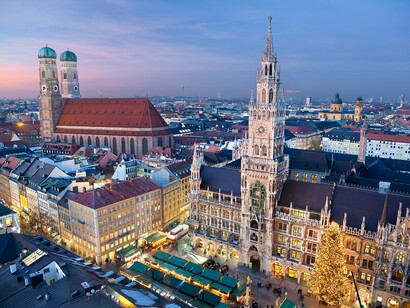 Christmas market in Marienplatz, Munich