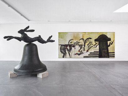 Barry Flanagan and Ursula Reuter Christiansen, Fable and form, exhibition view. Courtesy of Von Bartha. Photo by Philipp Hänger / von Bartha