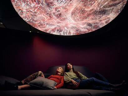 Marshmallow Laser Feast, All that is unseen, exhibition view. Courtesy of Media Majlis Museum