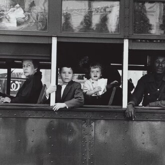 Robert Frank, Trolley, New Orleans (detail), 1955 (negative); 1969 (print). Courtesy of Philadelphia Museum of Art