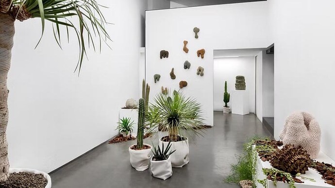 Andrés Anza, Paisaje a la montaña (Mountain landscape), exhibition view. Courtesy of Anna Marra Contemporanea