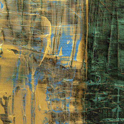 Detalle de la obra «Mirada», 2015, acrílico sobre tela