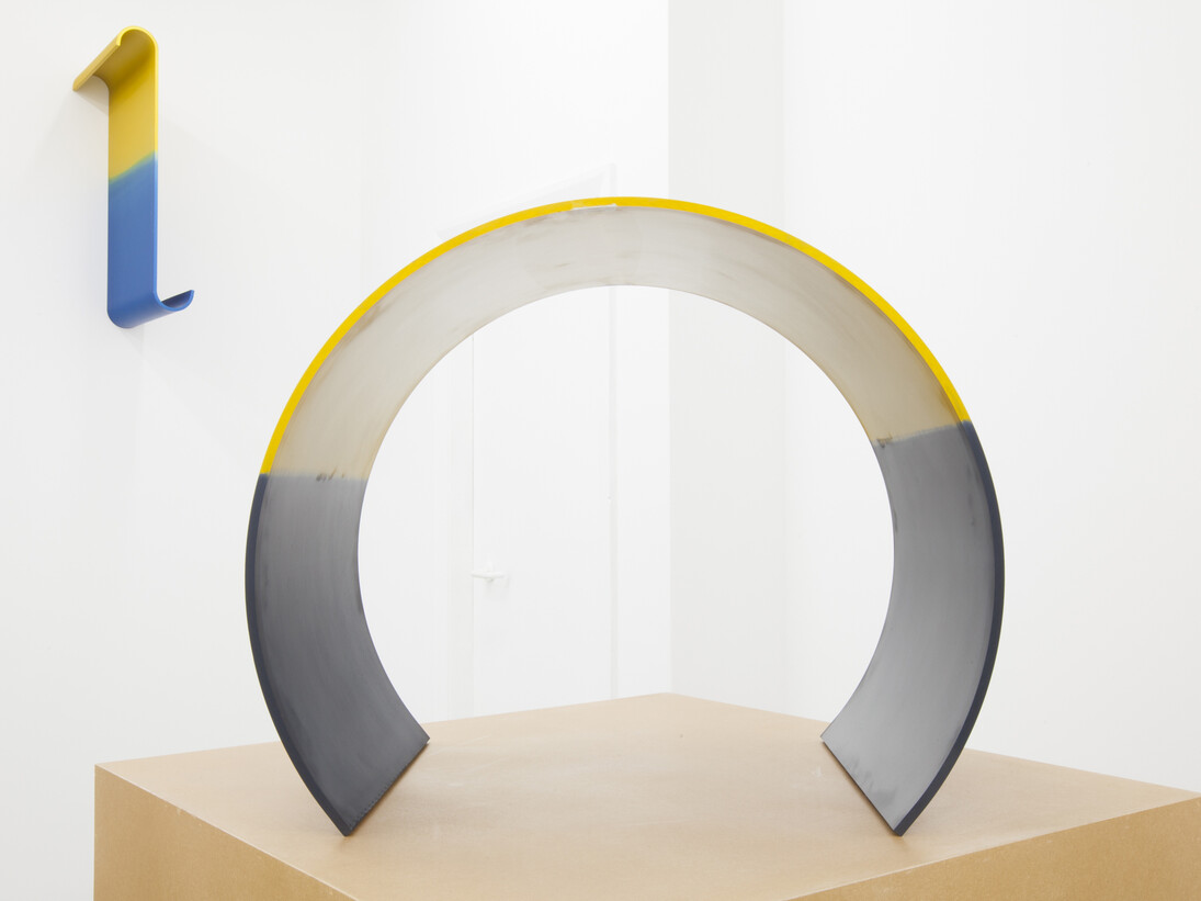 Robin Footitt, Gum Strip (c), flexed 2-colour anodised aluminium, 2014