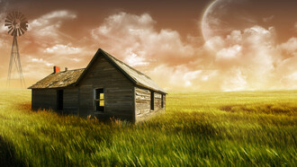 El aislamiento de una casa en el campo