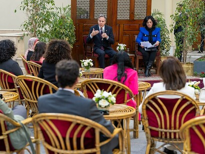 On January 29, 2023, Secretary of State Antony J. Blinken held a discussion with Egyptian youth in Cairo, Egypt
