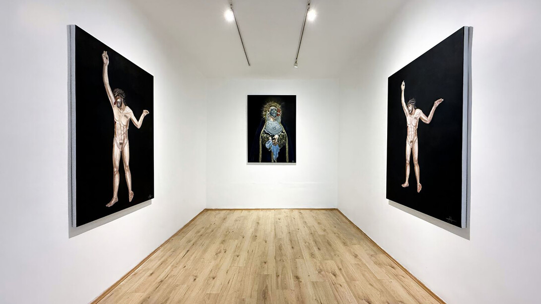 Golgo, Gemini six, vista de exhibición. Cortesía de la Galería Hilario Galguera