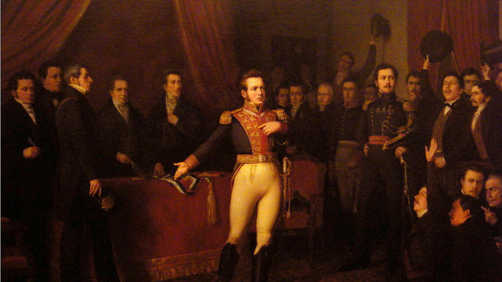 Abdicacion de O'Higgins por Manuel Antonio Caro (Ancud, 3 de junio de 1835 - Valparaíso, 14 de julio de 1903)