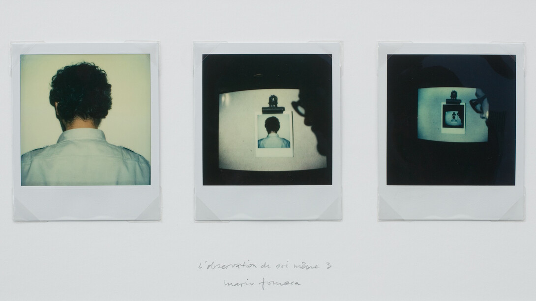 Mario Fonseca, L’observation de soi même 3, 1982/2014, Polaroid on cardboard, 19 x 37 cm, Unique. ©  the  artist,  courtesy  of  CF-LART
