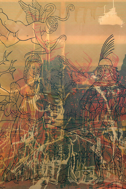 Various artists, Remix. From Gerhard Richter to Katharina Grosse, artwork in exhibition view. Courtesy of the Albertina Museum 