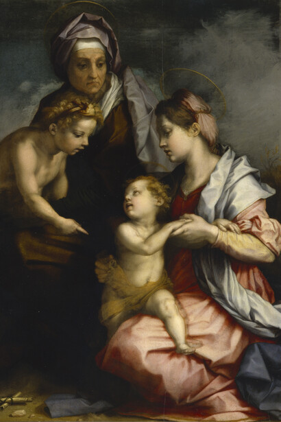 Andrea del Sarto (1486–1530) The Medici Holy Family (detail), 1529 Oil on panel 55 1/8 x 40 15/16 inches Palazzo Pitti, Galleria Palatina, Florence, by permission of the Ministero dei beni e delle attività culturali e del turismo