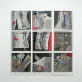 Claudio Marini, Untitled, 2014, tecnica mista su tavola, 30 x 30 cm (ciascuno)