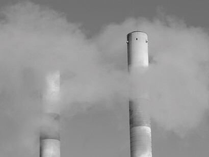 Carbon emissions from a factory