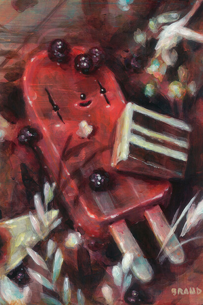 Brandi Milne, Let Someone See Right Through,  12x9 inches, Acrylic on panel, 2019, Courtesy the artist and Dorothy Circus Gallery