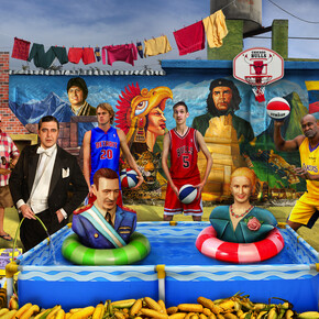 Marcos López, Suite bolivariana (detalle), Buenos Aires, 2008. Cortesía de la Fundación Larivière 