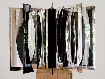 Christian Megert, Mirror Shard Book (Spiegelscherbenbuch), 1962, Glass, mirror, and adhesive tape, 42 x 30 x 2 cm, Collection of Mr. and Mrs. Nicolas Cattelain, London, © 2014 Artists Rights Society (ARS), New York/ProLitteris, Zurich. Photo: Courtesy Franziska Megert