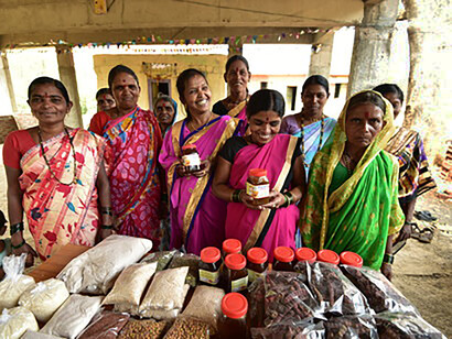 Agricultural and forest produce can be major source of dignified self-reliance, e.g. this self-help group in Bhimashankar (Maharashtra) © Ashish Kothari
