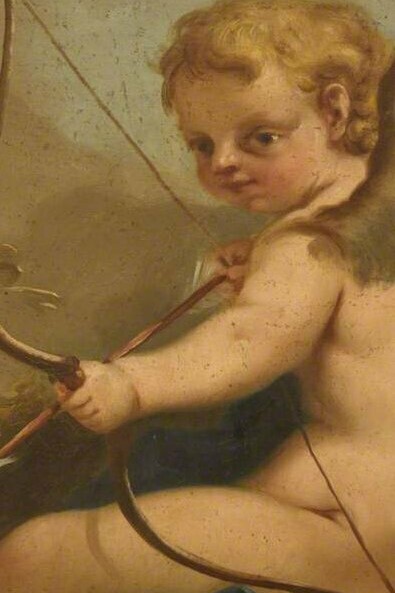 "Querubín", Francesco Sleter, óleo sobre lienzo, s.XVIII