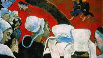 Paul Gauguin, La Vision après le sermon (La Lutte de Jacob avec l’Ange), 1888, huile sur toile, 72,2 x 91 cm, Scottish National Portrait Gallery, Édimbourg