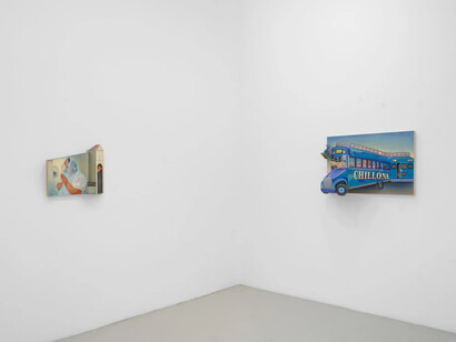 Estefania Ajcip, Folded memories, exhibition view. Courtesy of Charlie James Gallery