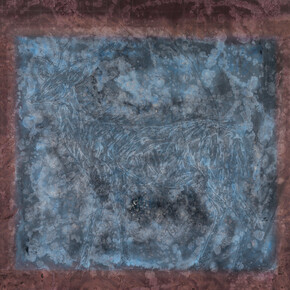 Wang Ai, Deer, 2013, 131 x 151 cm, Mixed technique on rice paper