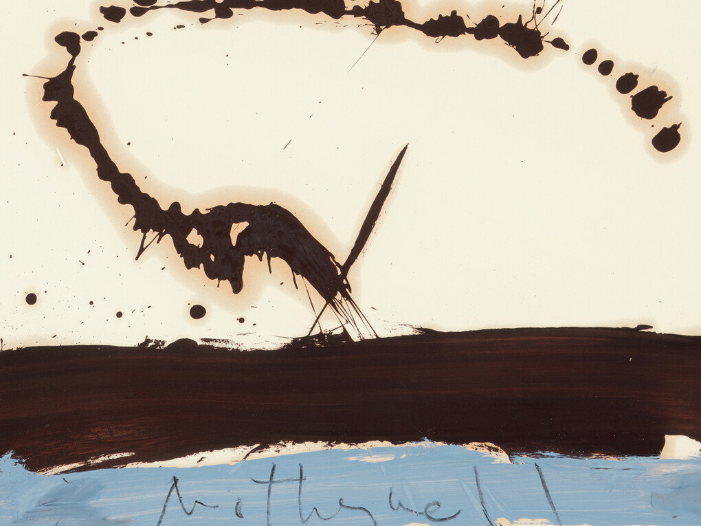 Robert Motherwell, Beside the Sea No. 3 (detail),1962, Oil on paper, 73.7 x 57.8 cm (29 x 22 3/4 in)