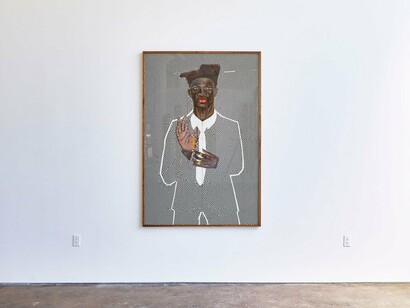 Installation View, Serge Attukwei Clottey, Tetteh Nteni, 2024. Courtesy of Simchowitz Gallery