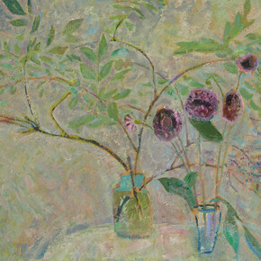 May Miturich, Jasmine and dahlias, 1987–1988. Courtesy of New Tretyakov Gallery